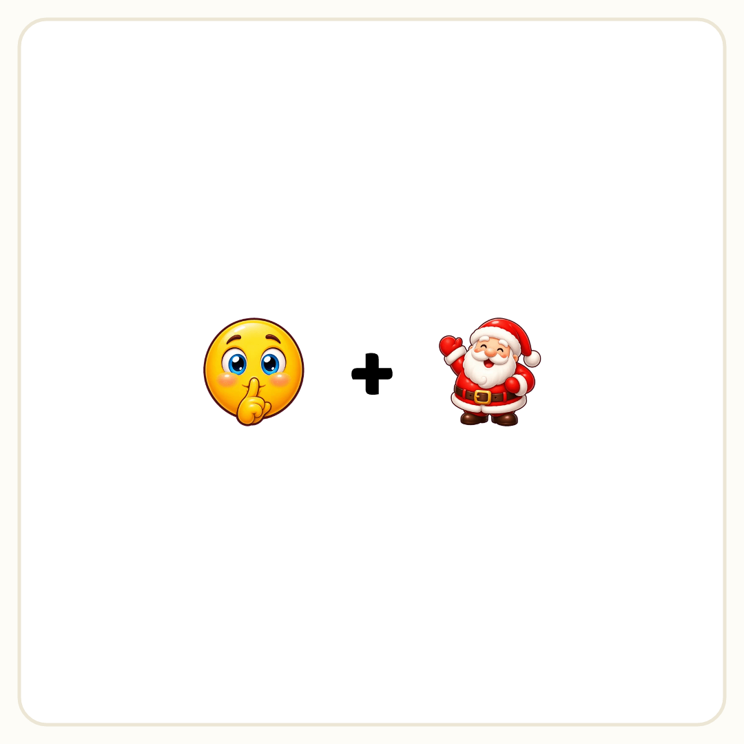 Rebus puzzle: a picture of a hush, then the symbol &quot;+&quot;, then a picture of a santa