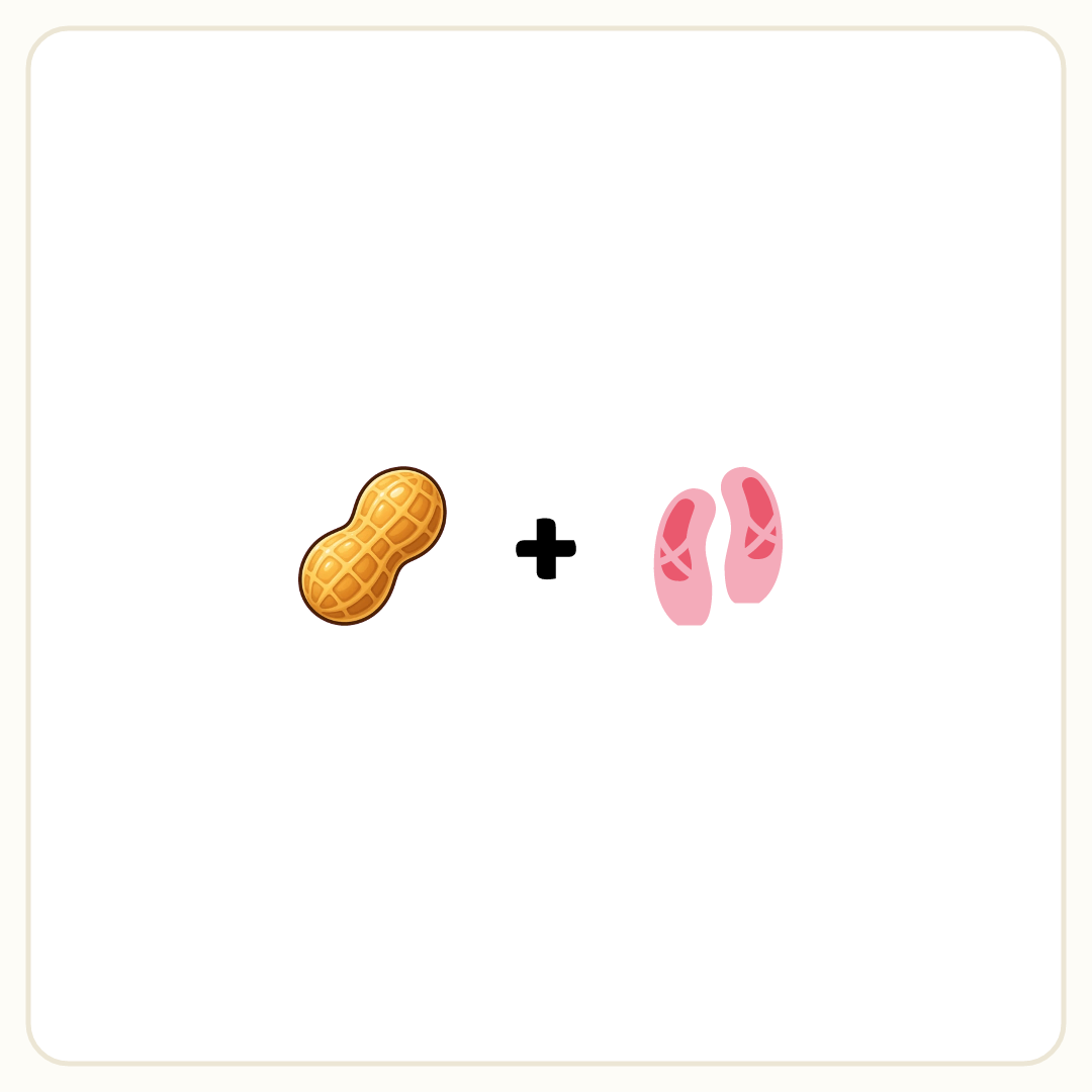 Rebus puzzle: a picture of a peanut, then the symbol &quot;+&quot;, then a picture of a ballet