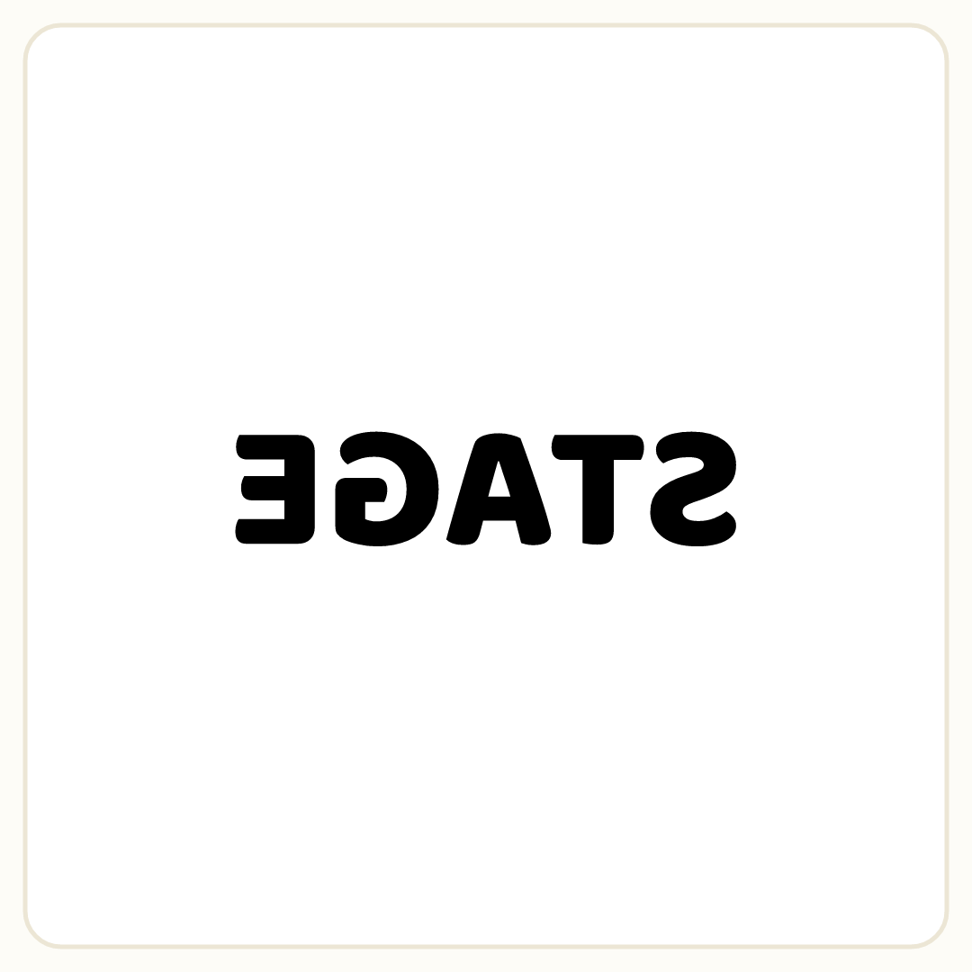 Rebus puzzle: the word &quot;STAGE&quot; mirrored (written backwards)