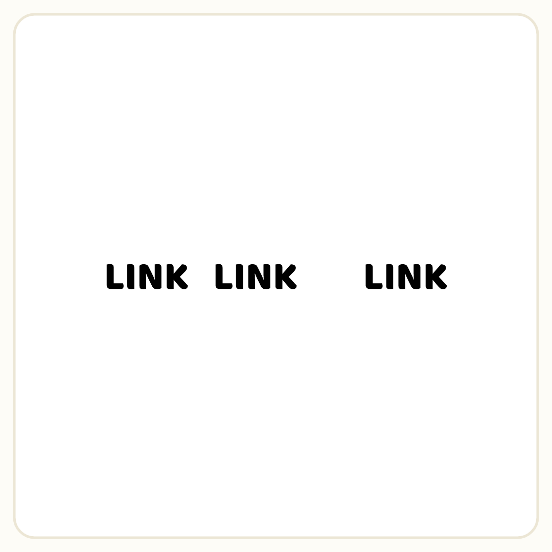 Rebus puzzle: the word &quot;LINK&quot;, then the word &quot;LINK&quot;, then a deliberate blank space, then the word &quot;LINK&quot;