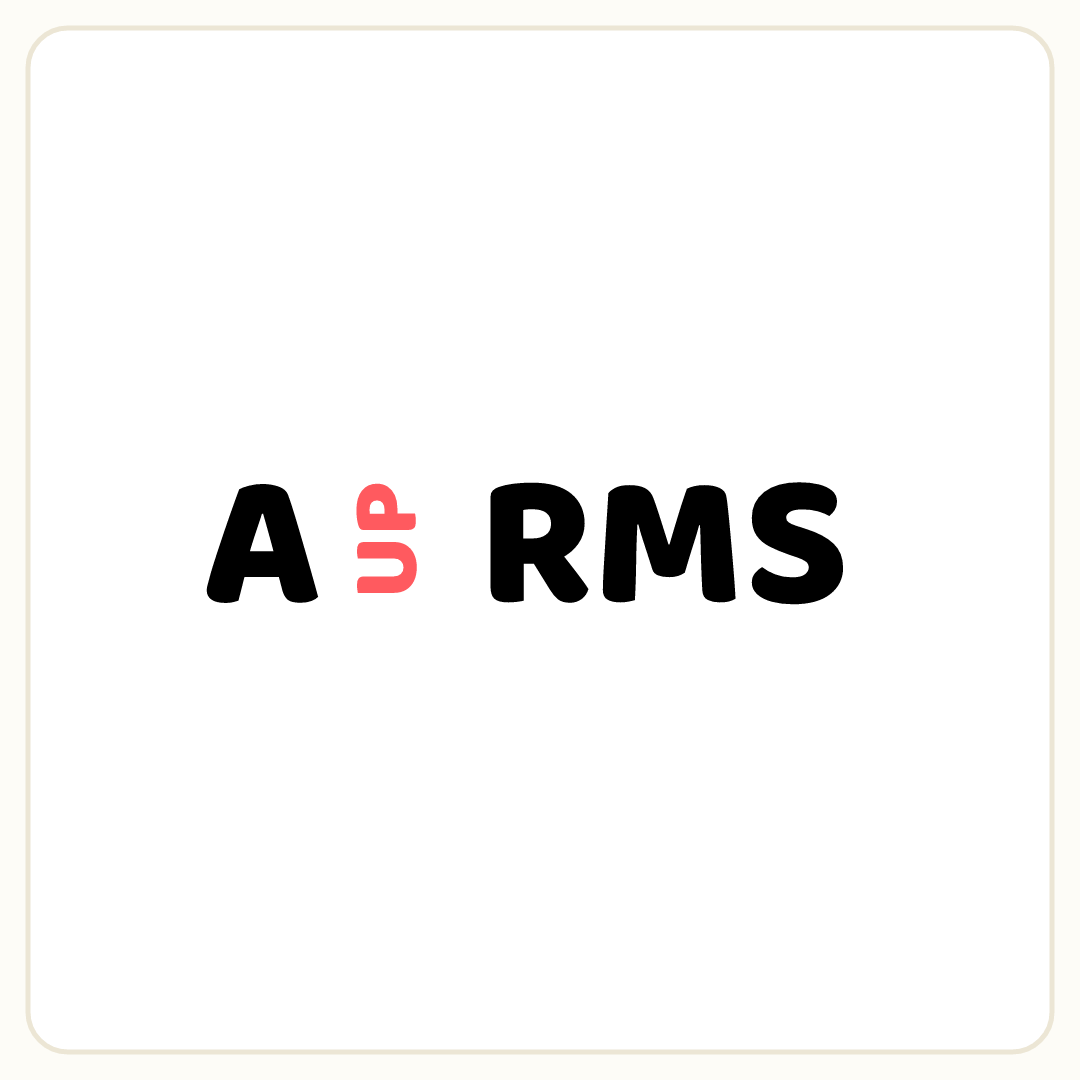 Rebus puzzle: the word &quot;UP&quot; printed small, rotated so it reads upward placed inside the word &quot;ARMS&quot; (splitting it after letter 1)