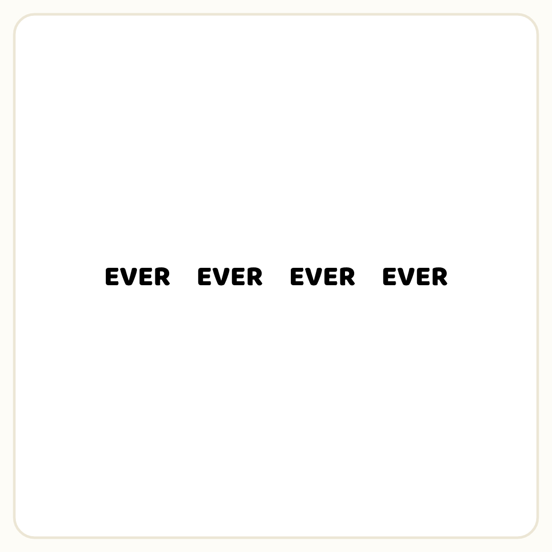 Rebus puzzle: the word &quot;EVER&quot; repeated 4 times in a row