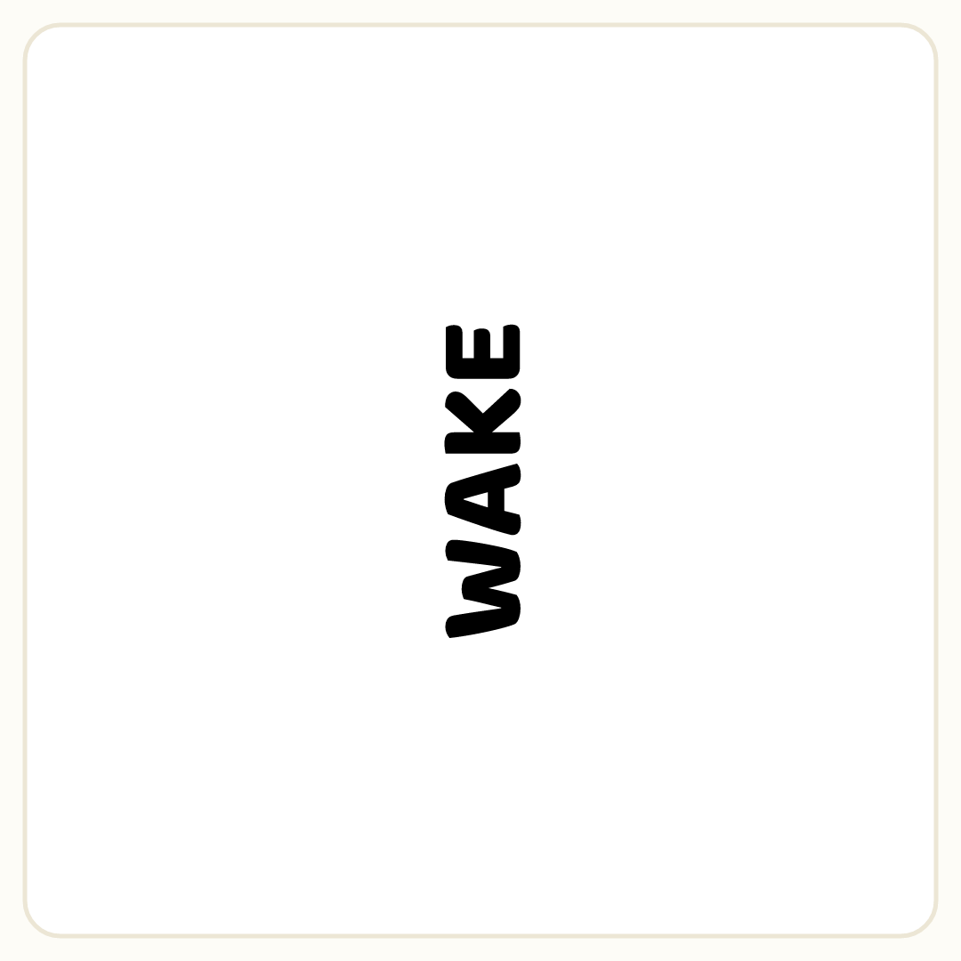 Rebus puzzle: the word &quot;WAKE&quot; rotated so it reads upward