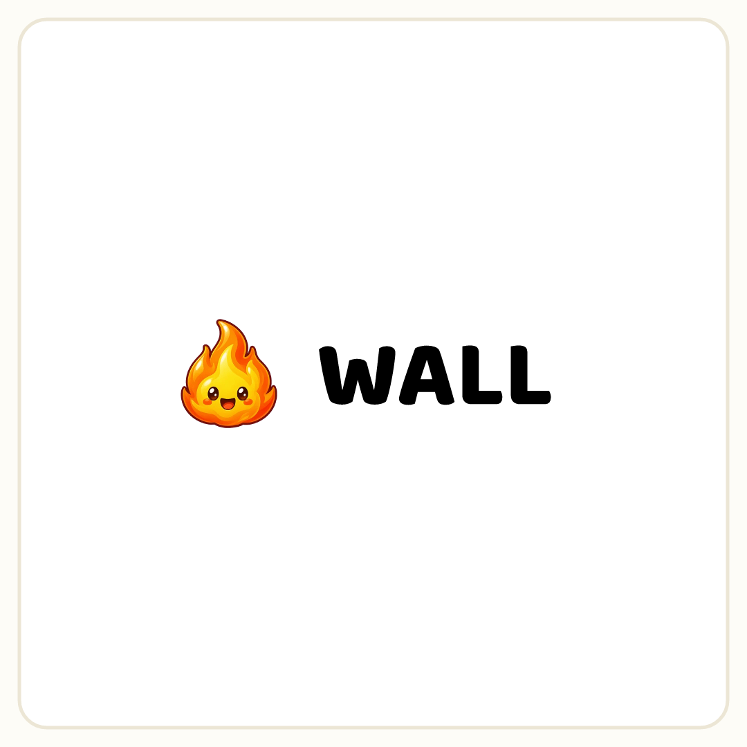 Rebus puzzle: a picture of a fire, then the word &quot;WALL&quot;