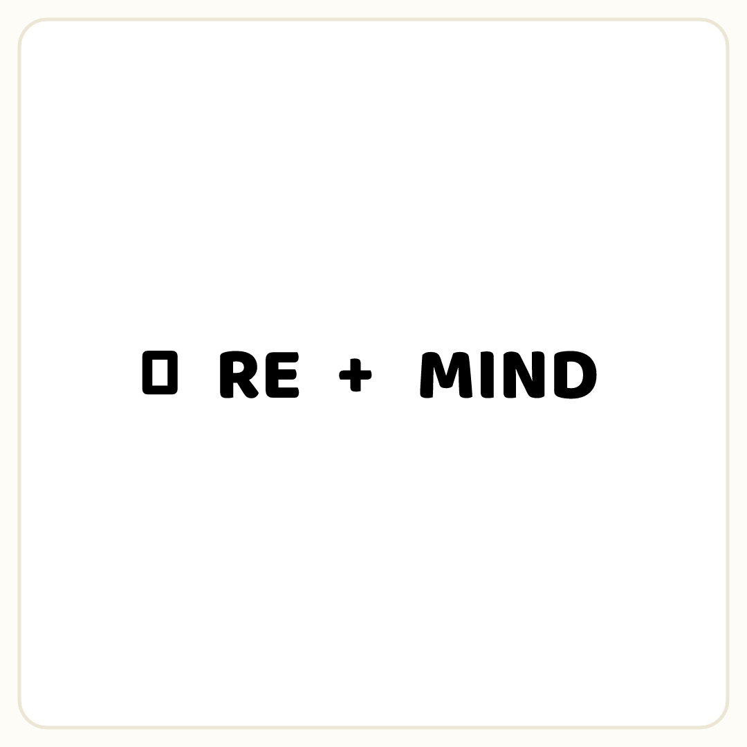 Rebus puzzle: the symbol &quot;♪&quot;, then the word &quot;RE&quot;, then the symbol &quot;+&quot;, then the word &quot;MIND&quot;