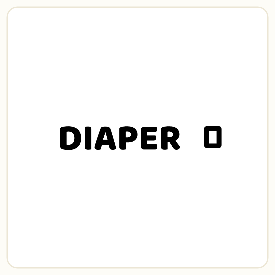 Rebus puzzle: the word &quot;DIAPER&quot;, then the symbol &quot;←&quot;