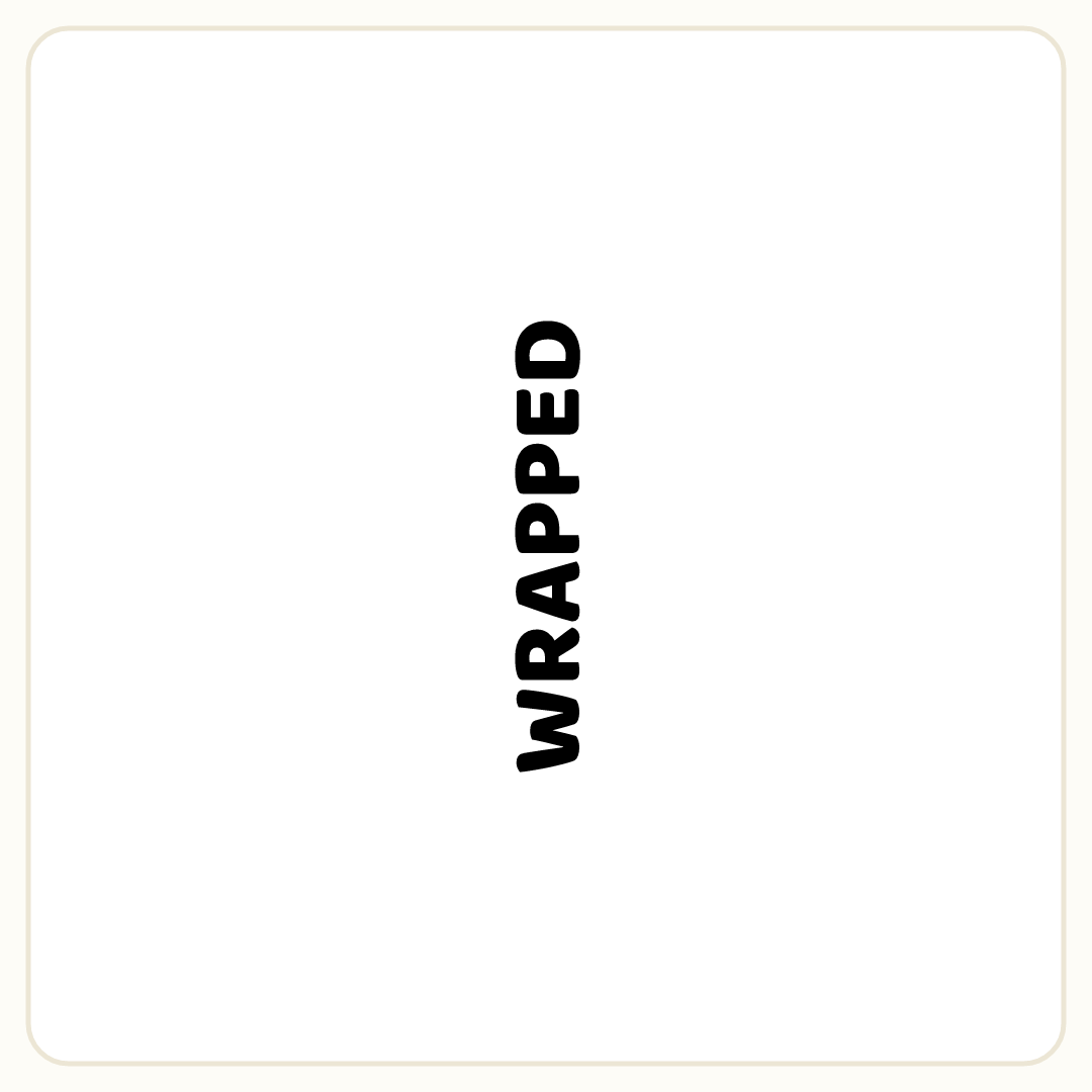 Rebus puzzle: the word &quot;WRAPPED&quot; rotated so it reads upward