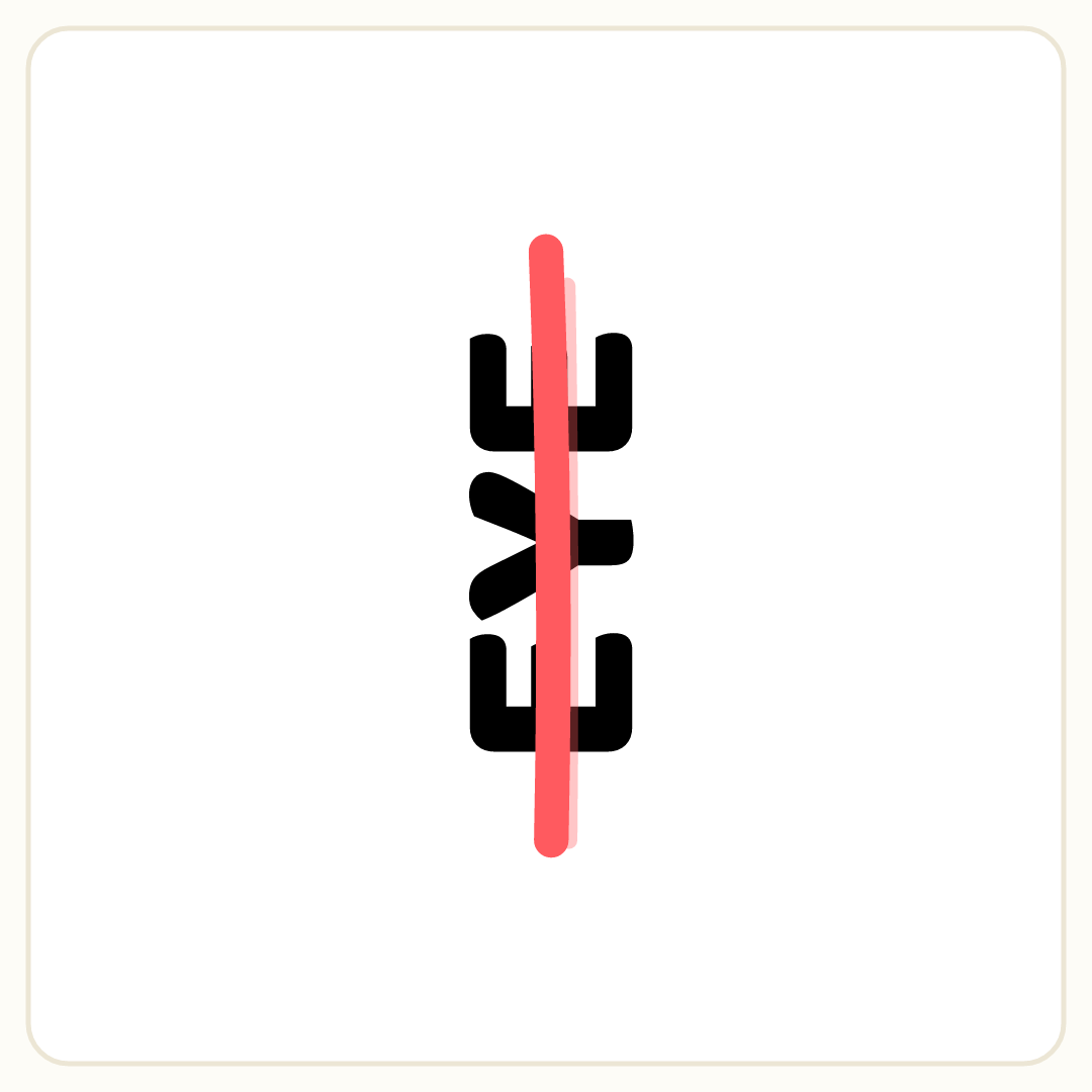 Rebus puzzle: the word &quot;EYE&quot; printed very large, rotated so it reads upward, crossed out with a line