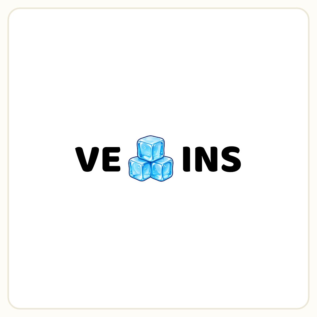 Rebus puzzle: a picture of an ice placed inside the word &quot;VEINS&quot; (splitting it after letter 2)