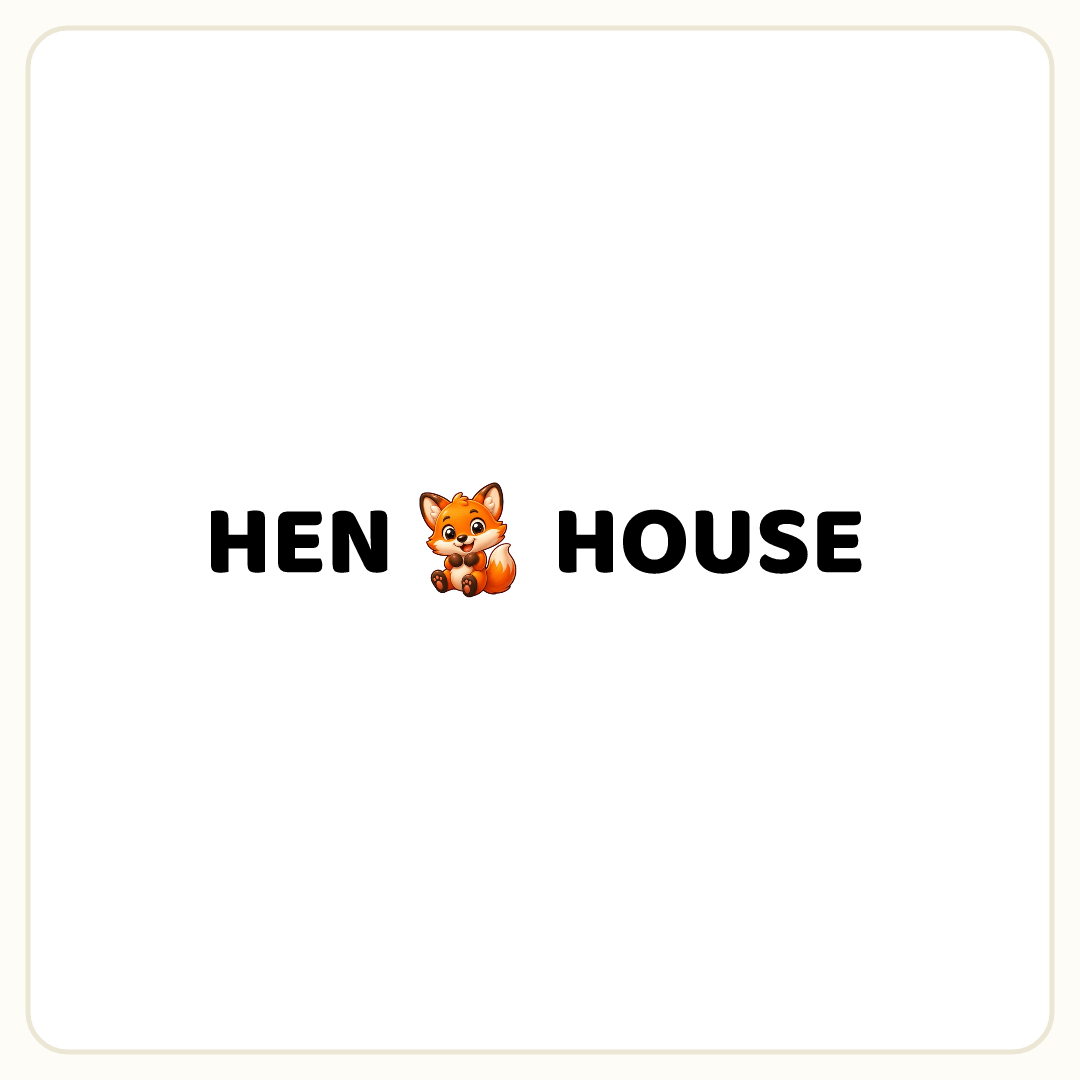 Rebus puzzle: a picture of a fox placed inside the word &quot;HENHOUSE&quot; (splitting it after letter 3)