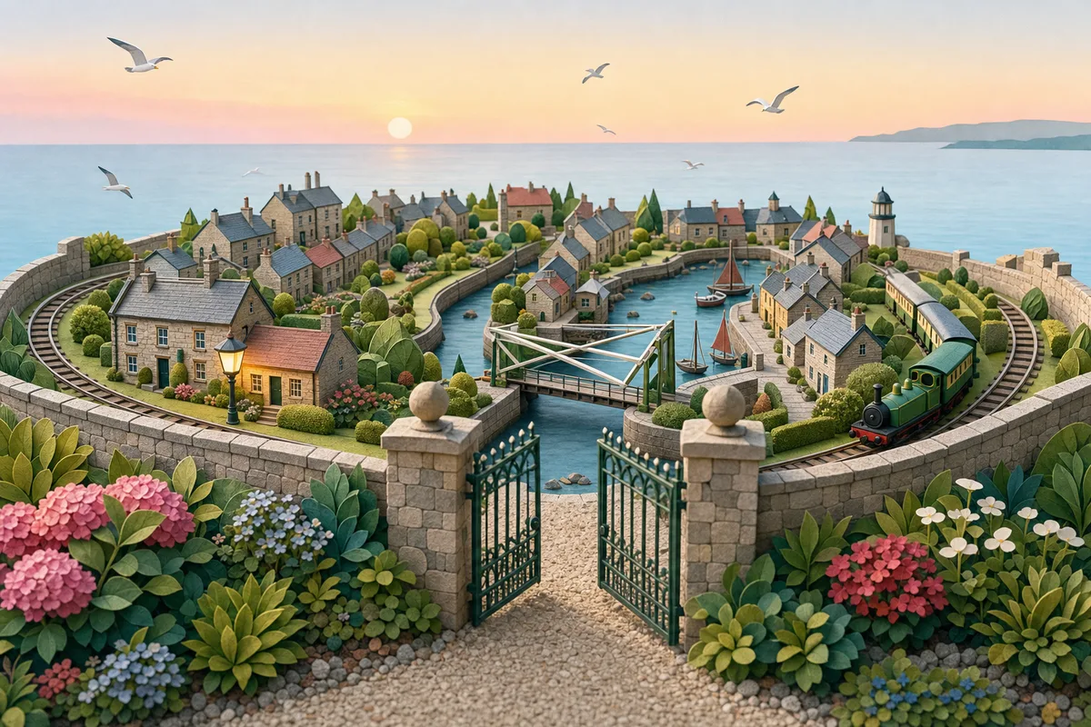 Wrenlow Model Village, the setting of The Pavilion That Came Back